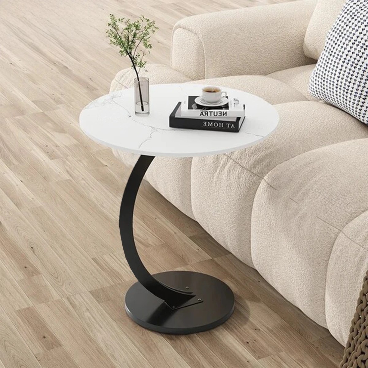 Стіл журнальний Modern Home 40 х 40 х 62 см (M50275-W) Білий
