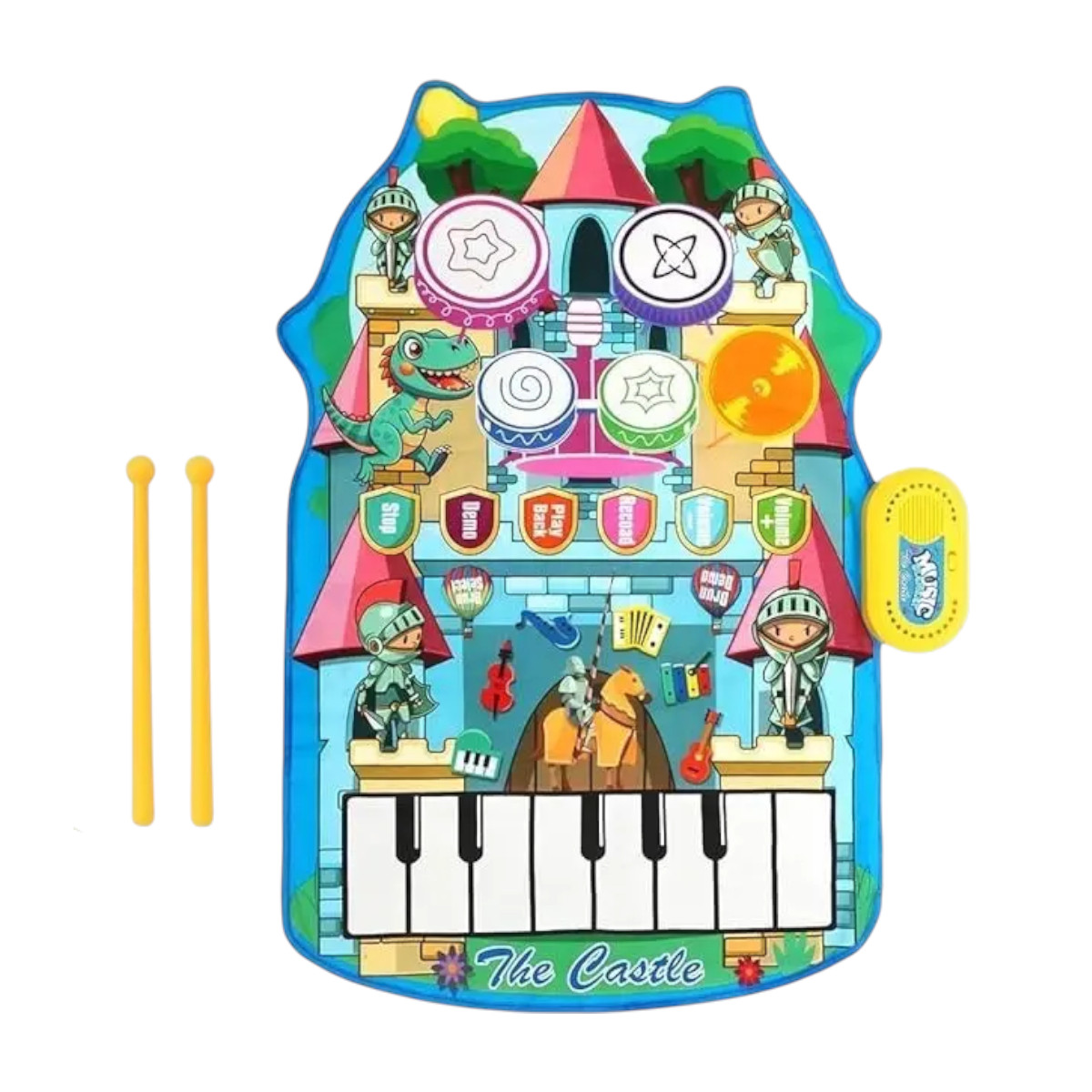 Детский музыкальный коврик 2 в 1 Music Blanket игрушка со звуками для детей (YYD-04)