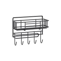 Полка-органайзер настенная с держателем Modern Home 29.5 х 10 х 23.5 см (M50258)