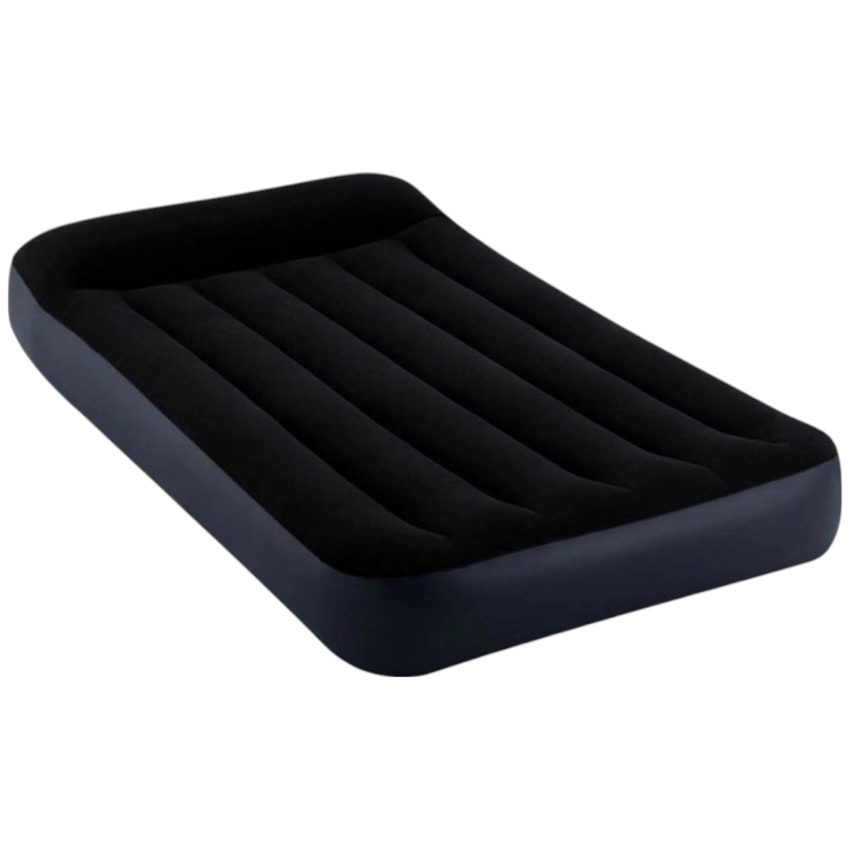 Надувне велюр ліжко Intex з підголовником 191 x 99 x 25 см (64141)