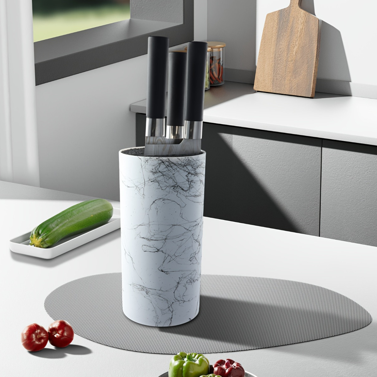 Підставка для ножів універсальна Marble 11 х 22 см (R41391)