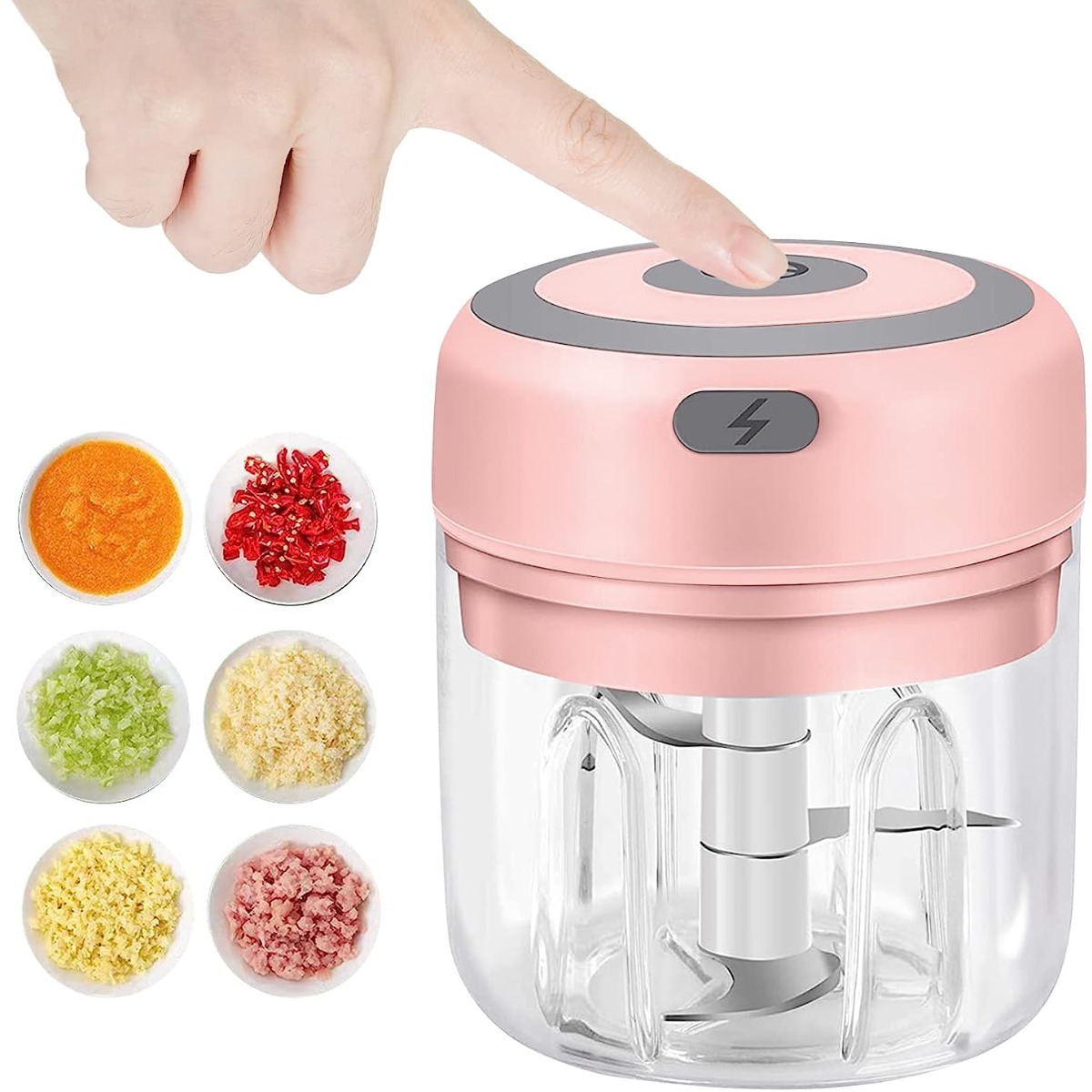 Міні-подрібнювач портативний Intelligent Electric Garlic Machine (R91748)