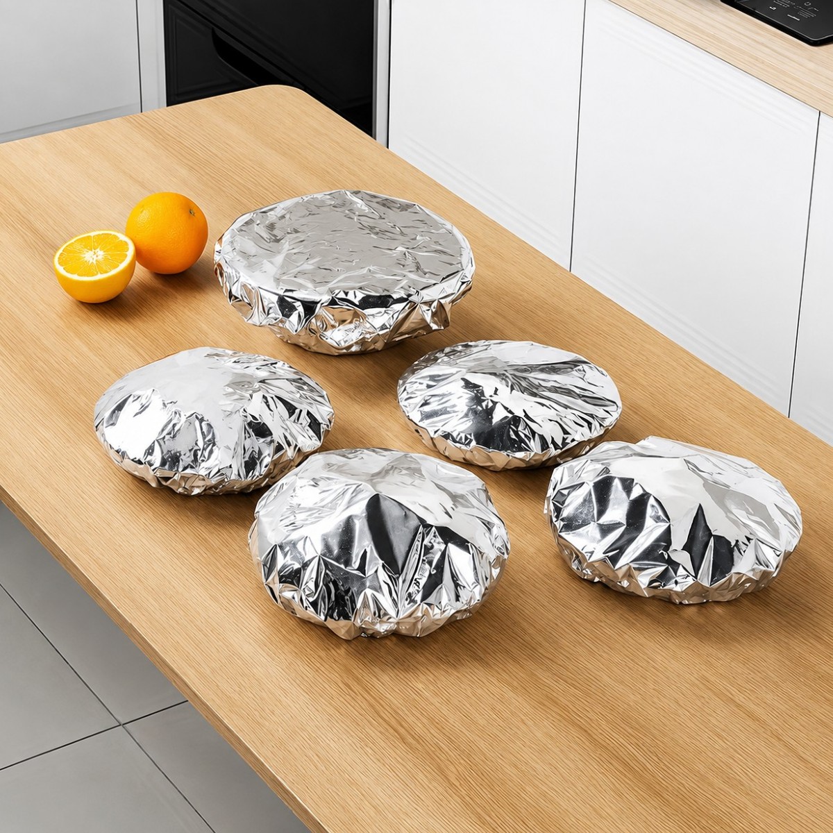 Пакети фольговані на гумці для харчових продуктів Food Cover пакети на тарілку 40 шт 40 см