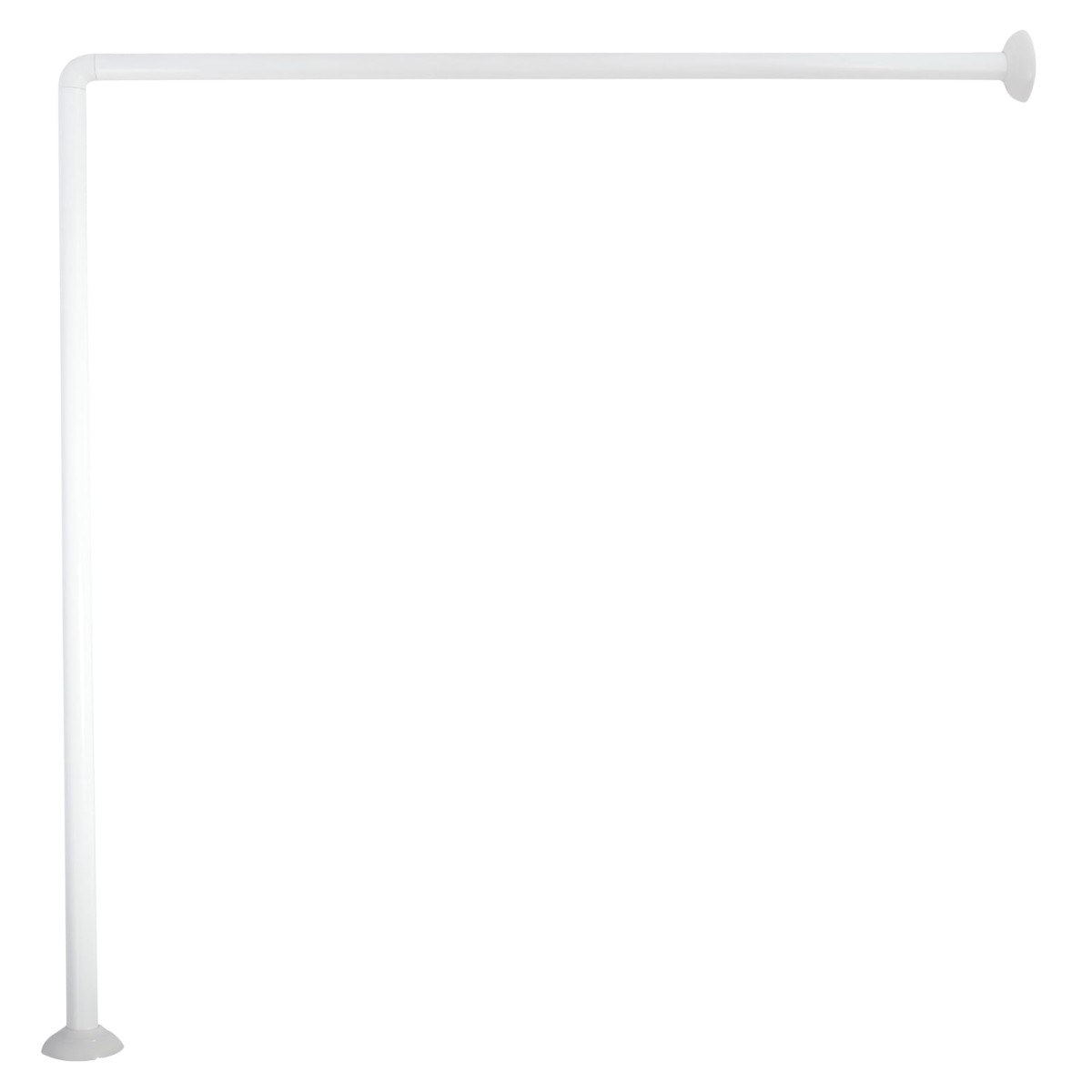 Карниз для ванної CORNER SHOWER CURTAIN ROD кутовий 80 х 80 см (R88800) Білий