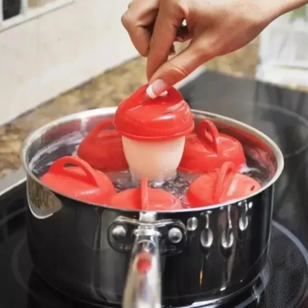 Набор силиконовых форм для варки яиц без скорлупы Silicone Egg Boil 6 шт (10602)