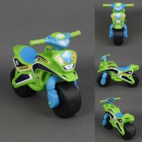 Мотоцикл толокар FLAMINGO-TOYS Полиция музыкальный (0139/52) Салатовый 