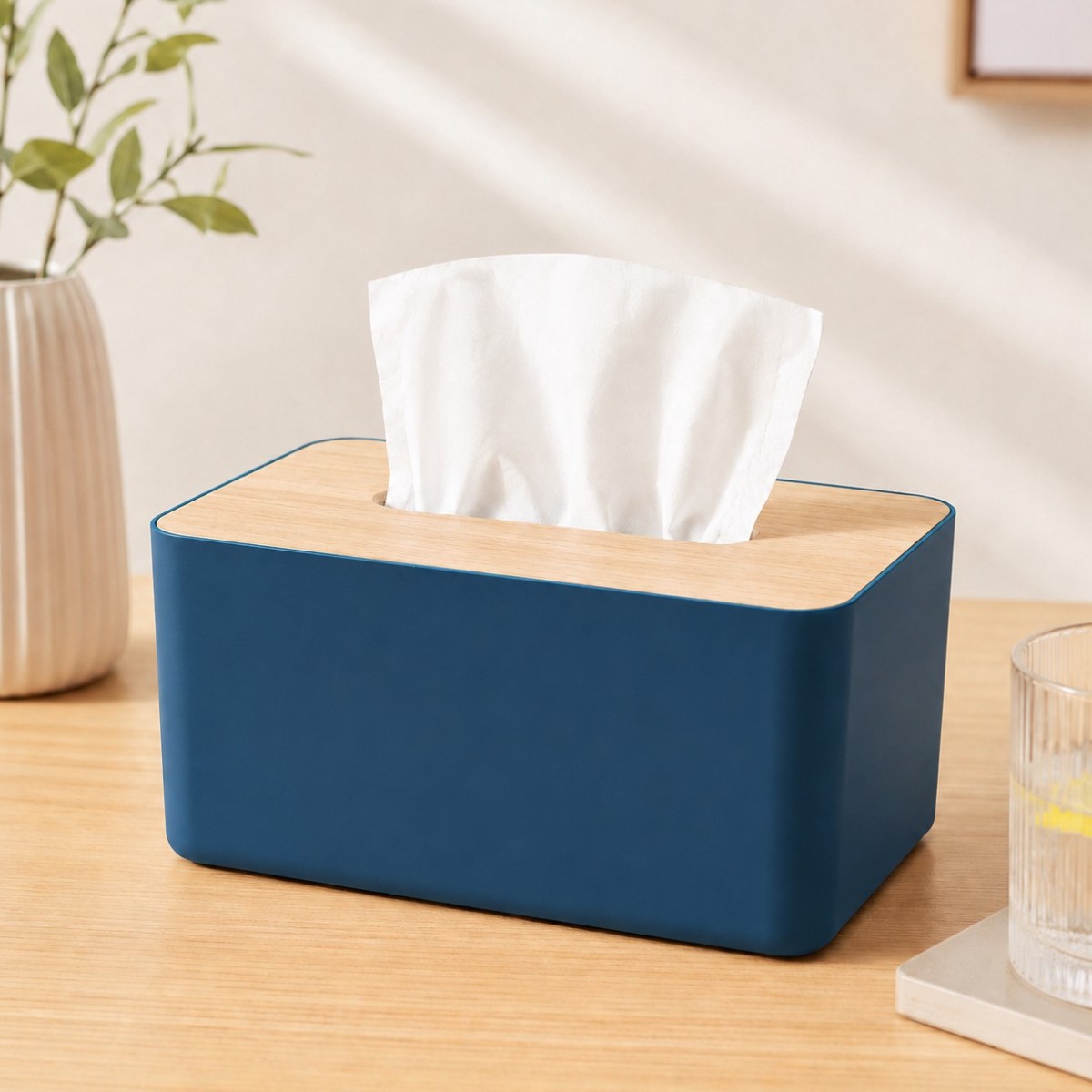 Органайзер для салфеток Tissue Bamboo Grand 19 х 12 х 10 см (0483) (Синий)
