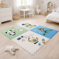 Детский коврик-пазл развивающий, игровой для ползания малышей Puzzle Mat 60 х 60 см 4 шт (C 73913)