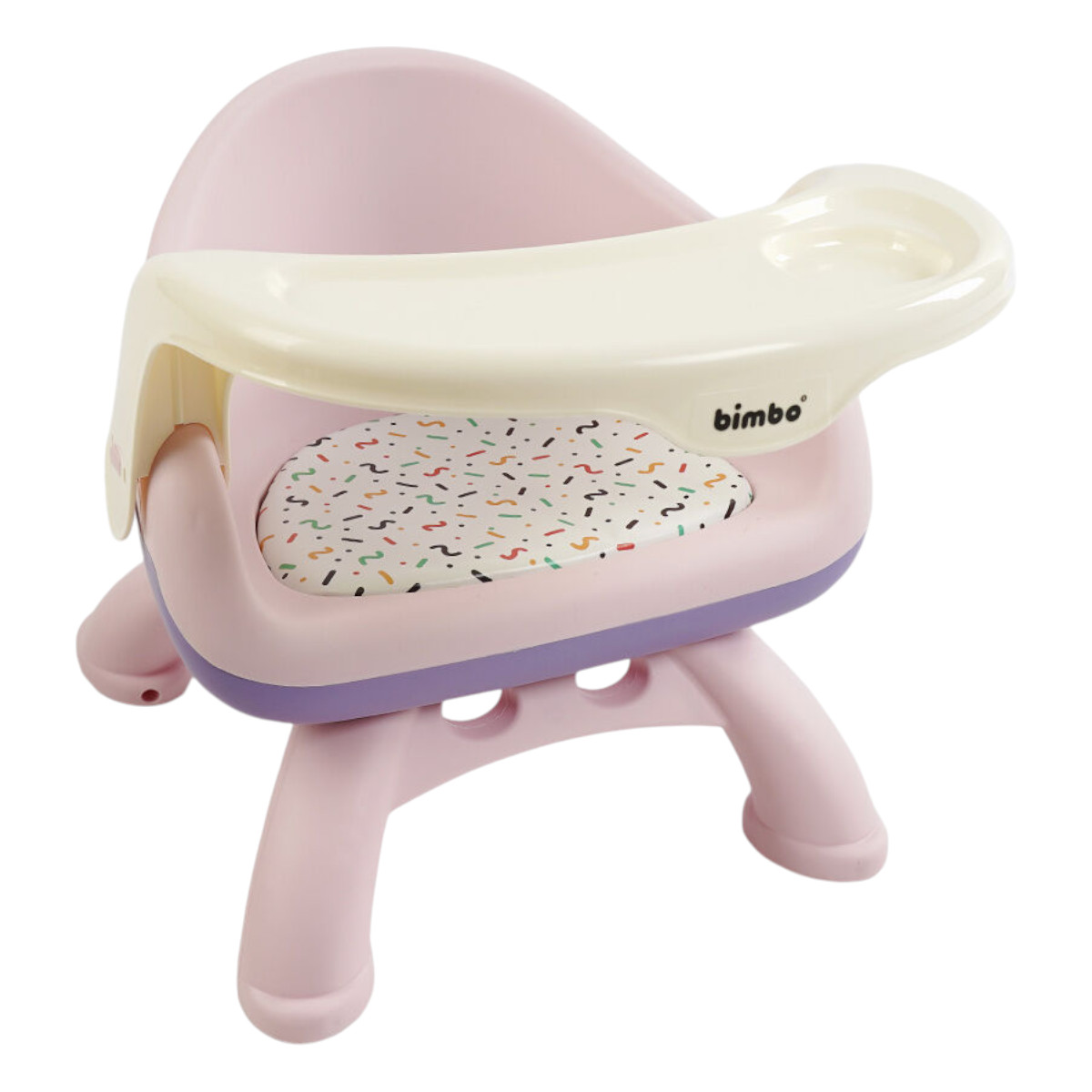 Стільчик для годування Bimbo 45 х 37 х 38 см (BM-93497) Рожевий з фіолетовим