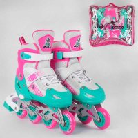Ролики_80065-М_Best_Roller_размер_34-37_цвет_-_БИРЮЗОВЫЙ_(6)_колёса_PVC_ПЕРЕДНЕЕ_КОЛЕСО_СВЕТ_в_сумке