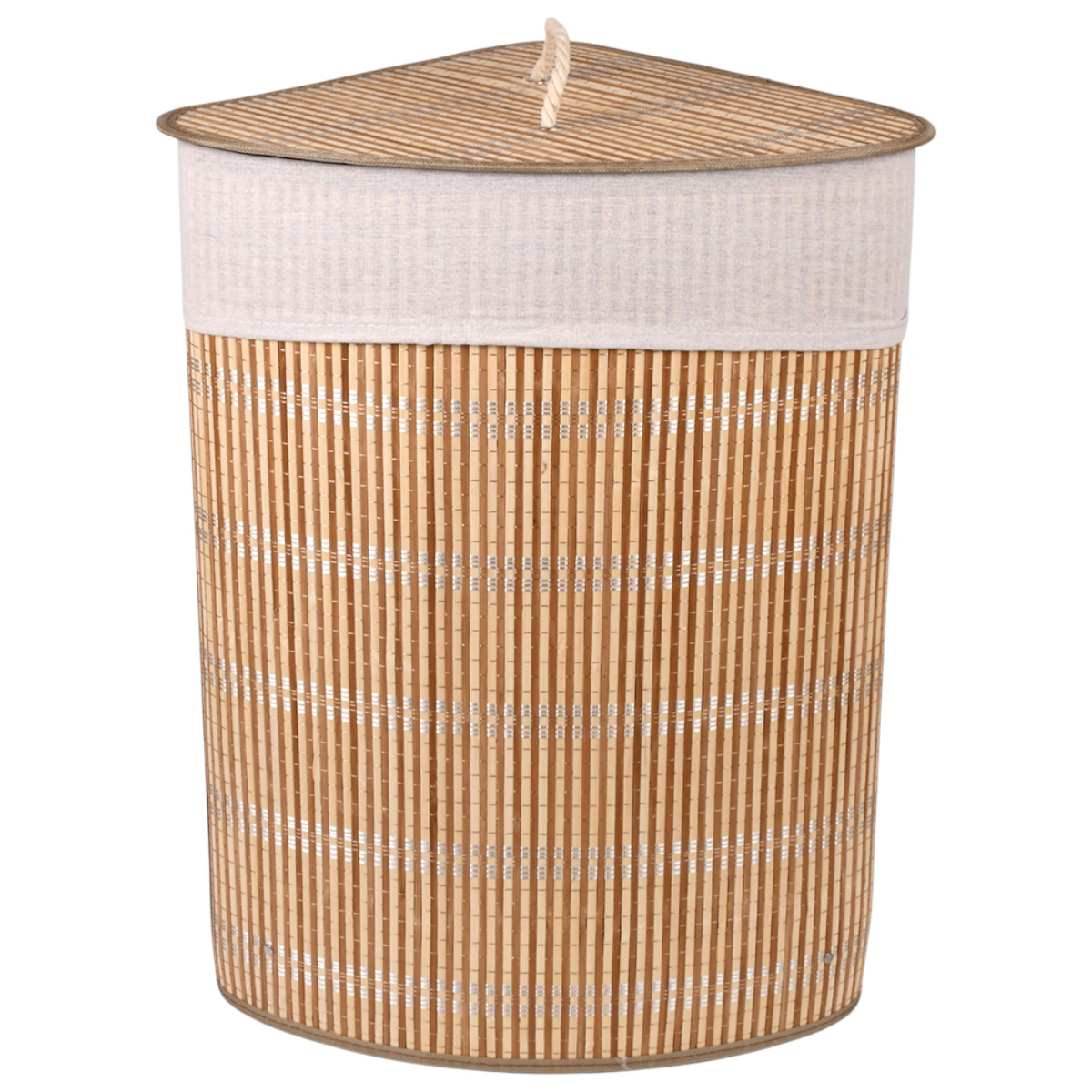 Бамбуковий кошик для білизни Bamboo Laundry з кришкою 48 х 35 х 60 см (R35876)