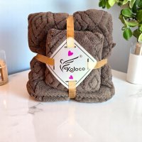 Набор полотенец Koloco микрофибра 70 х 140 + 35 х 75 см (41071) Светло-коричневый