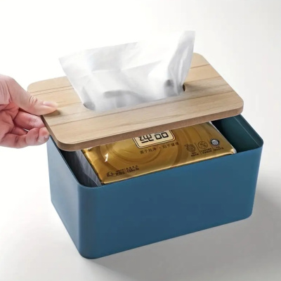 Органайзер для салфеток Tissue Bamboo Grand 19 х 12 х 10 см (0483) (Синий)