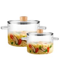 Кастрюля стеклянная для запекания A-PLUS 3.0 л (1056)