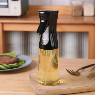 Емкость для масла и уксуса с распылителем Oil Spray Bottle 200 мл (Черный)