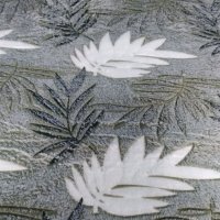 Плед покрывало стрижка MALLOORY 180 х 200 (31106) Белые с темными веточками на сером