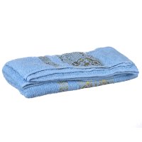 Полотенце банное махра 130 х 65 см (29448) Золотая окантовка узоры