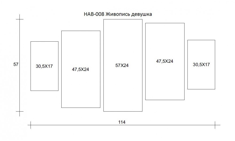 Модульная картина размеры