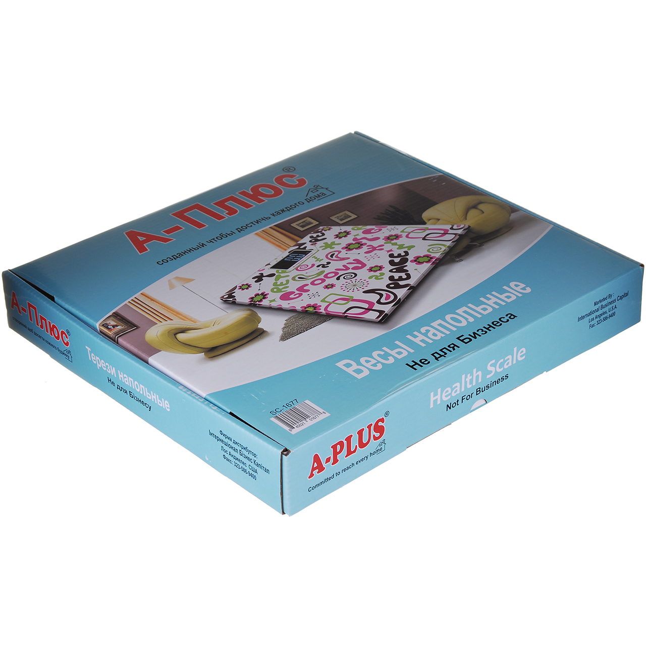 Весы напольные A-PLUS до 180кг (1678)