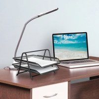 Лоток для бумаги горизонтальный Document Tray 2 отделения 35 х 27 х 22 см (ST00267)