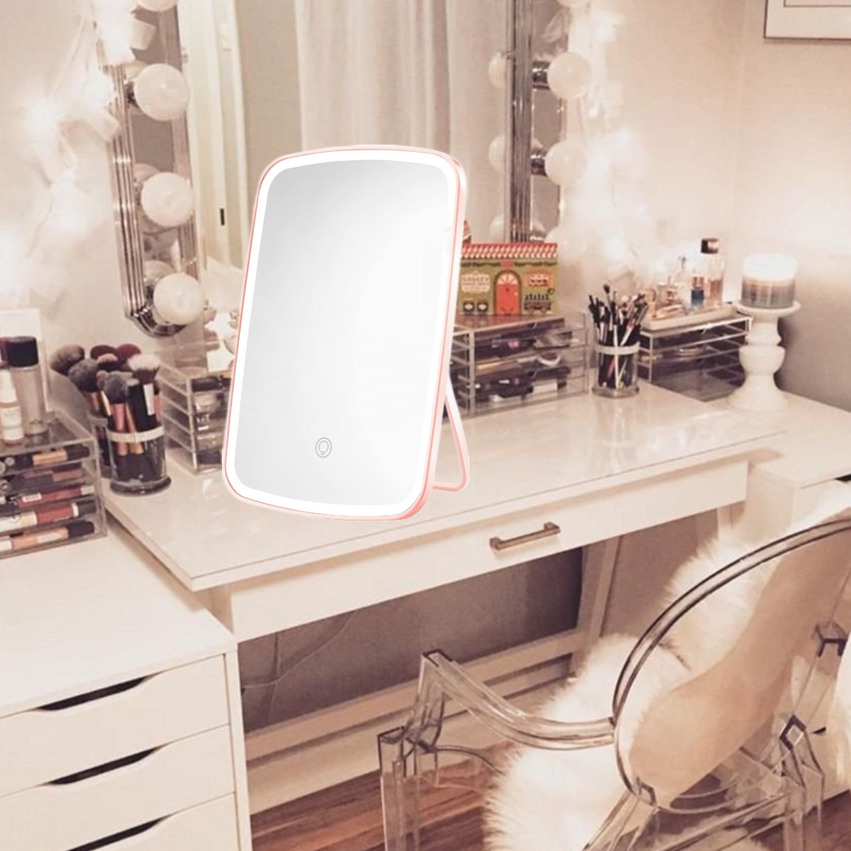 Дзеркало для макіяжу з підсвічуванням Cosmetic Led Mirror 