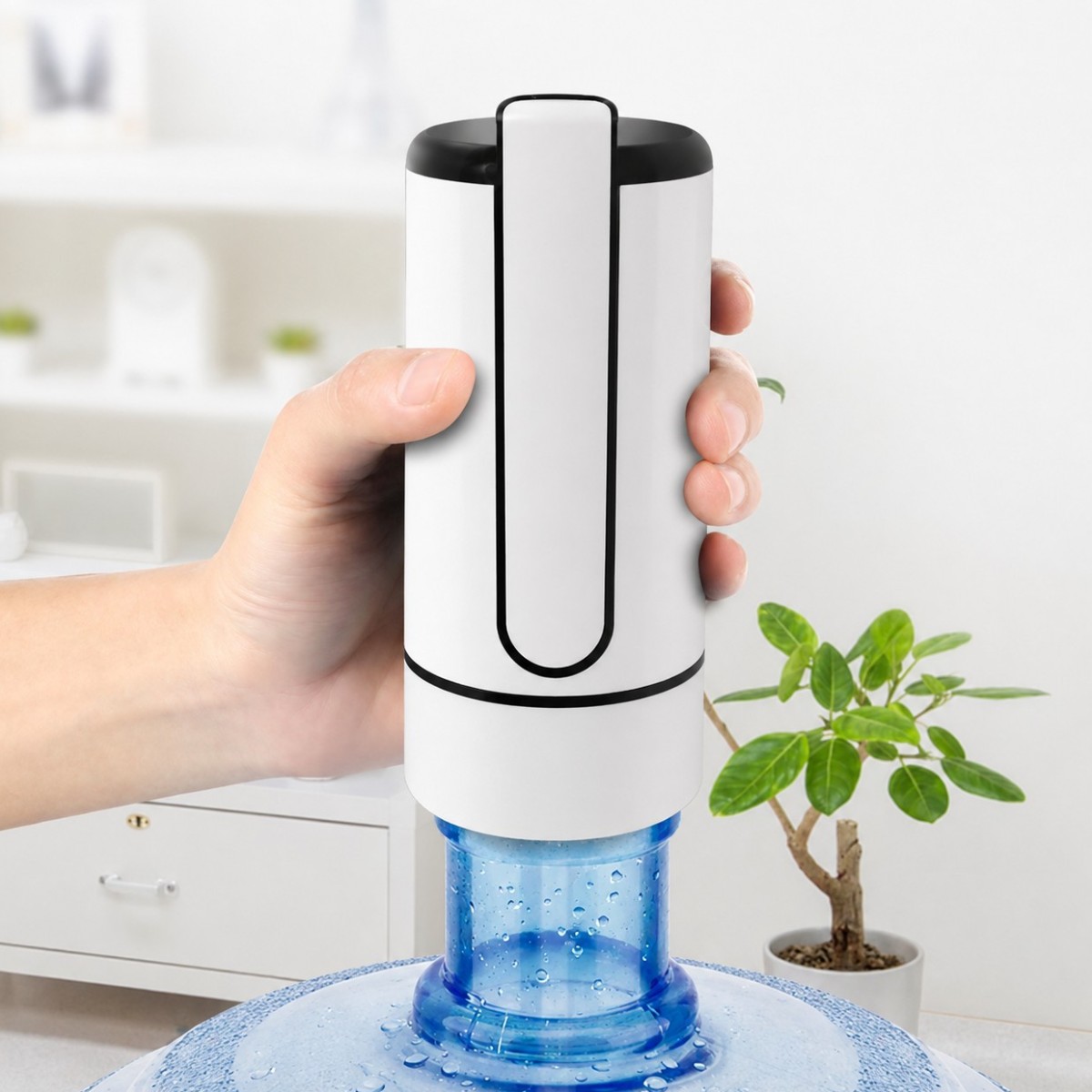 Помпа для воды электрическая со складным носиком Water Dispenser электропомпа для кулера диспенсер 