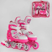 Ролики_47144-S_Best_Roller_размер_30-33_(6)_колёса_PU_ПЕРЕДНЕЕ_КОЛЕСО_СО_СВЕТОМ_в_сумке_d_колес_–_65