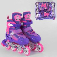 Ролики_40005-М_Best_Roller_размер_34-37_цвет_-_ФИОЛЕТОВЫЙ_(6)_колёса_PVC_ПЕРЕДНЕЕ_КОЛЕСО_СВЕТ_в_сумк