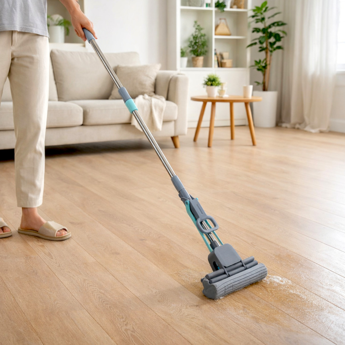 Швабра роликова для прибирання Cleaning Mop з подвійним віджимом 125 х 28 см (MH-4933)