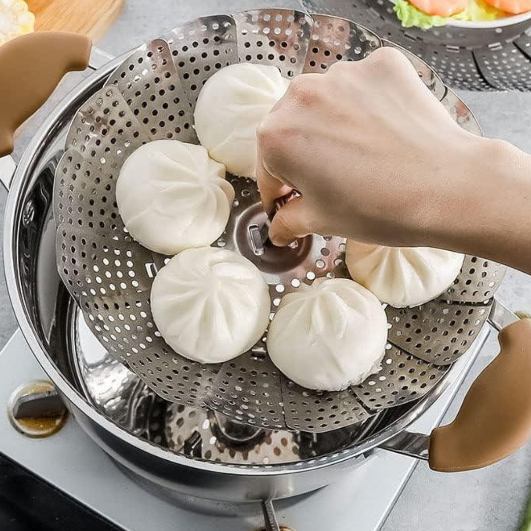 Вставка-пароварка для кастрюли из нержавеющей стали Folding Dish 27 см (R99177-M)