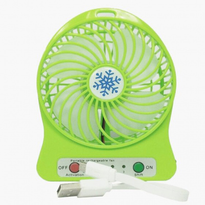 Портативный мини вентилятор с аккумулятором Portable Fan F95B (Зеленый)