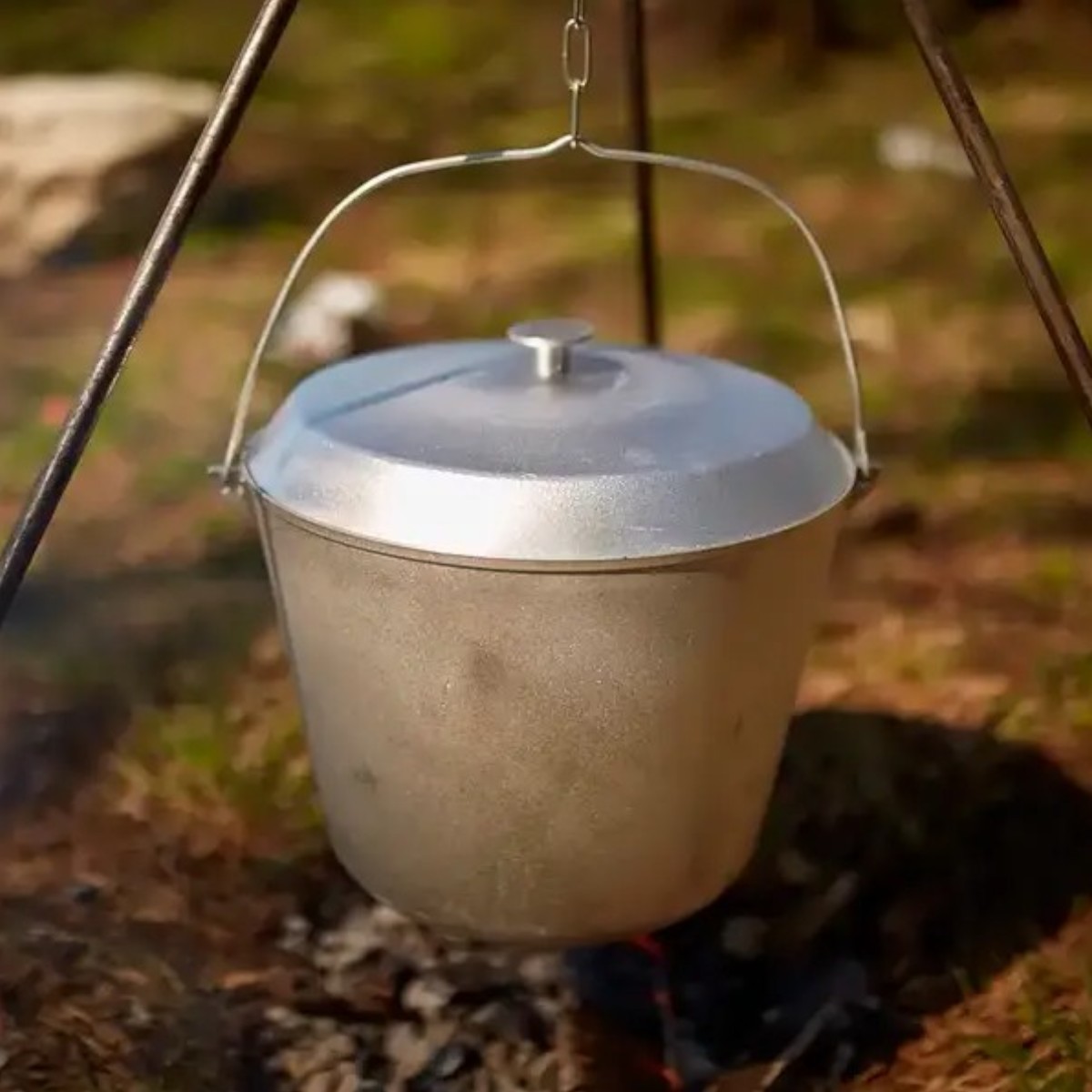 Казан похідний рибальський алюмінієвий Camping Cauldron 12 л з дужкою та кришкою (УК-К12.0)