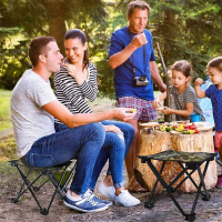 Раскладной табурет для рыбаалки KITUA Camping 27 х 27 х 25 см (MH-3074)