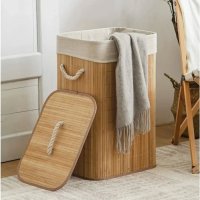 Бамбуковая корзина для белья Bamboo Laundry с крышкой 40 х 30 х 60 см (R35874)