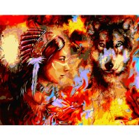 Картина_по_номерам_Женщина-команчи_с_волком_40х50_см.jpg