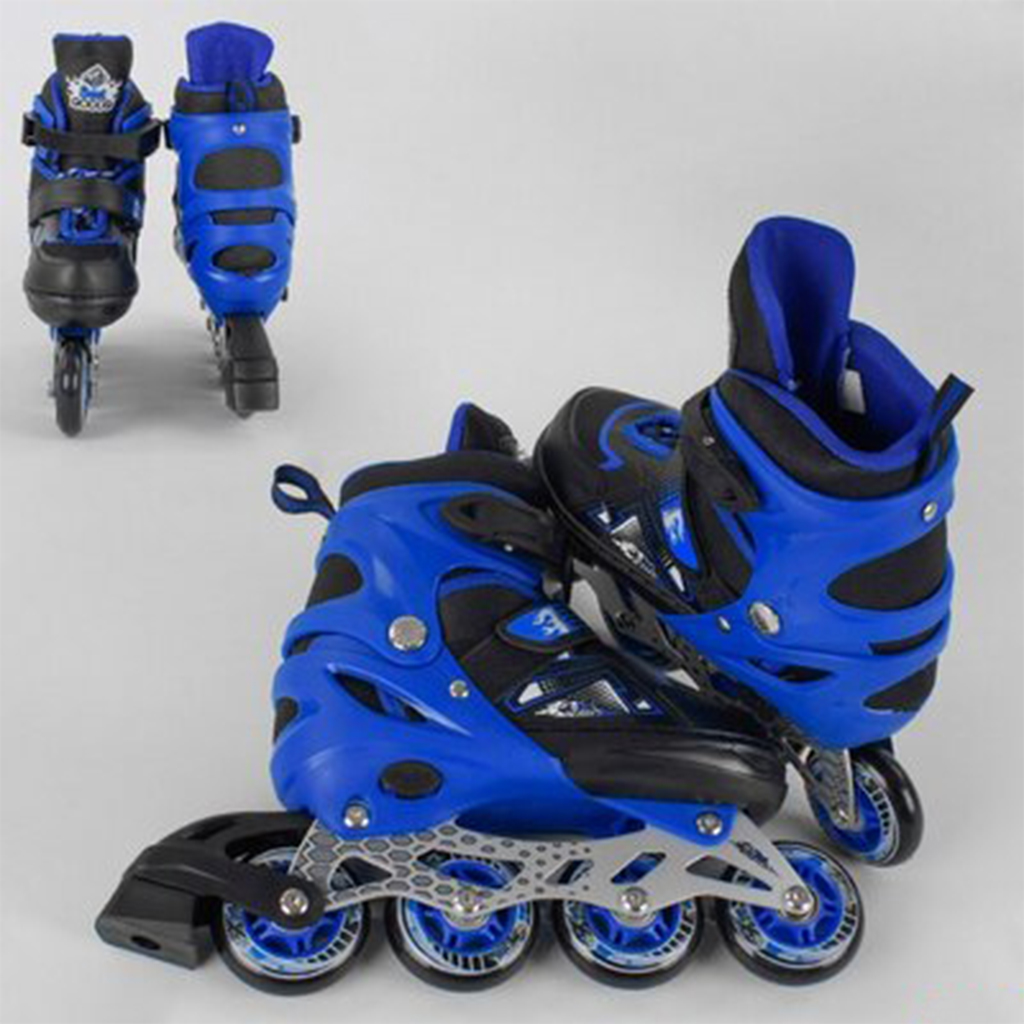 Ролики_7917-М_Best_Roller_размер_34-37_цвет_–_СИНИЙ_(6)_колёса_PU_ПЕРЕДНЕЕ_КОЛЕСО_СВЕТ_в_сумке_d_кол