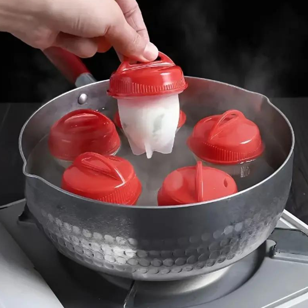 Набор силиконовых форм для варки яиц без скорлупы Silicone Egg Boil 6 шт (10602)