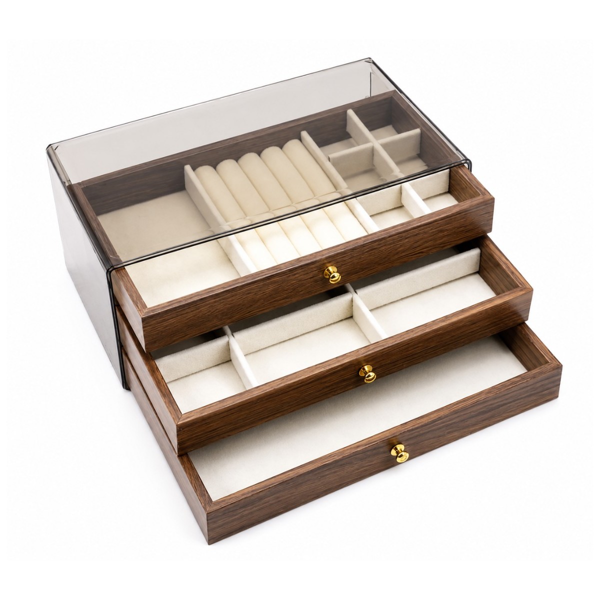 Шкатулка органайзер для зберігання ювелірних виробів Jewelry Box скринька з відділеннями для прикрас