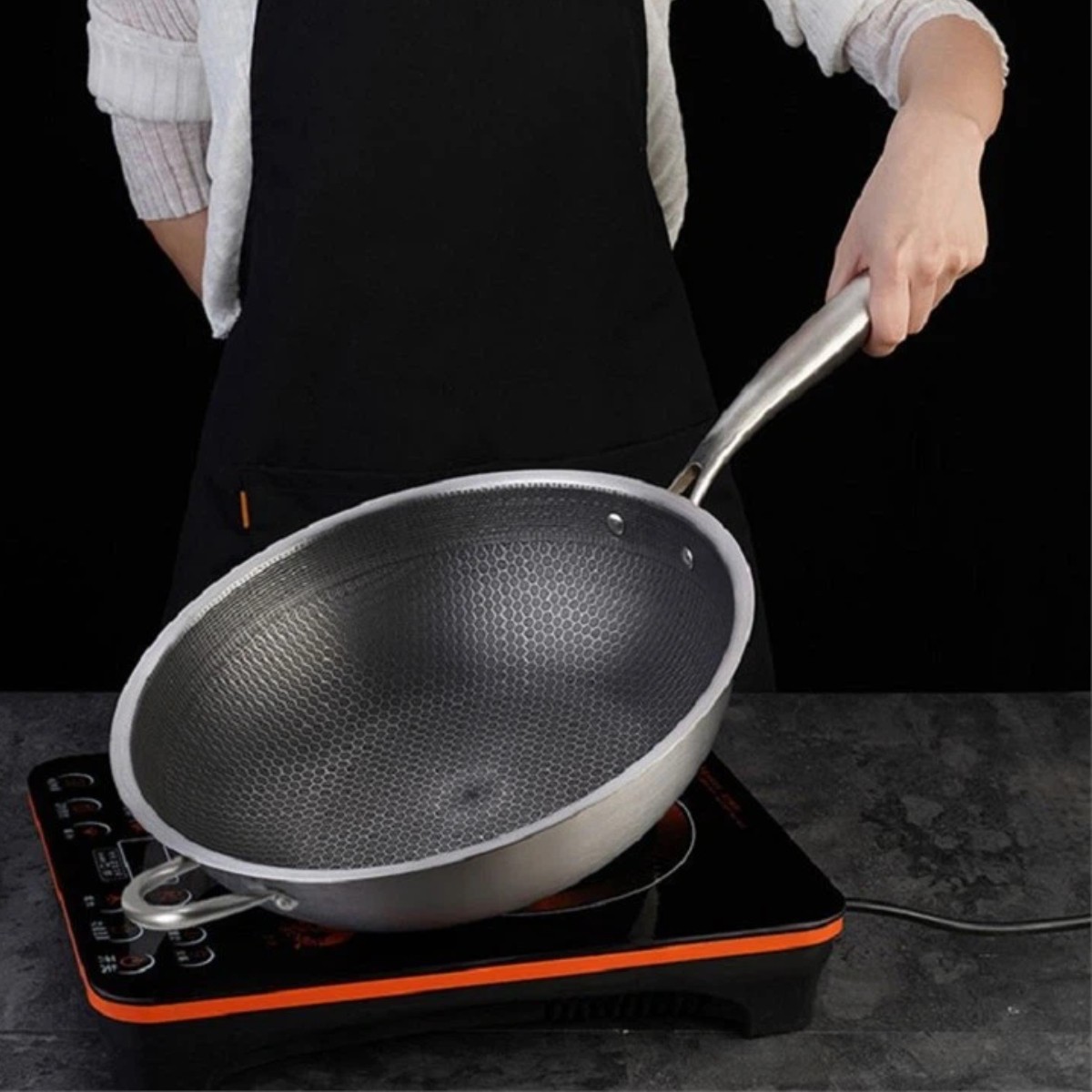 Сковорода "WOK" с антипригарным покрытием HONEYCOMB 32 см (R93244)
