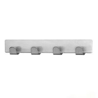 Вешалка самоклеющаяся 4крючка 16*3.5см R84683 (240шт)