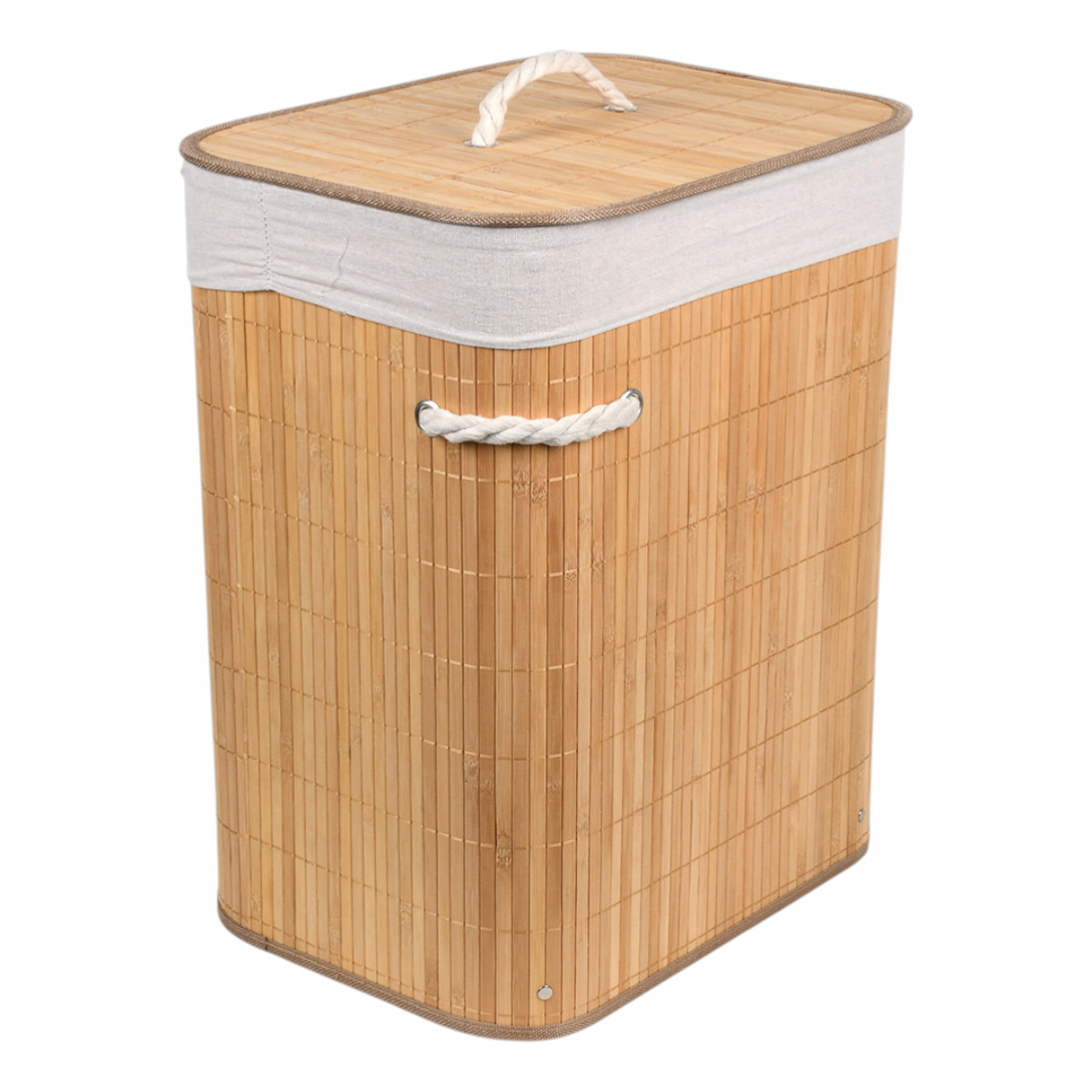 Бамбуковая корзина для белья Bamboo Laundry с крышкой 42 х 31 х 50 см (R35097)