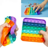 Мягкая игрушка Поп ит Бесконечная пупырка антистресс Pop It fidget MIX (400) уп. 400шт.