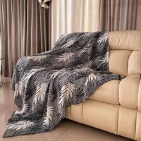 Плед покрывало стрижка COLORFUL HOME микрофибра 200 х 230 (29274) Зеленый мох ЛЮКС
