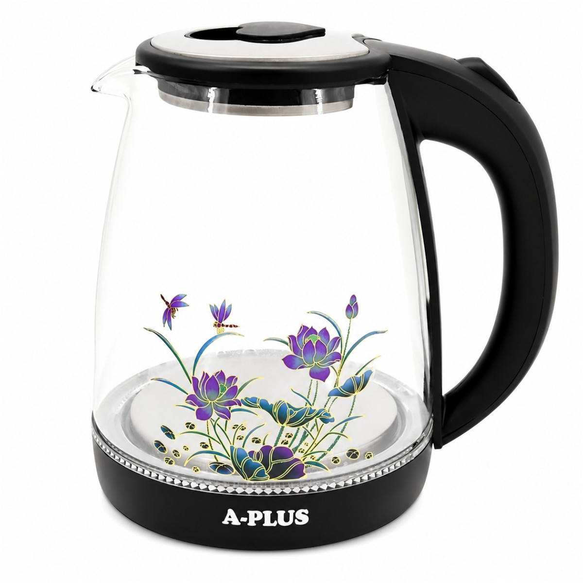 Электрочайник стекло A-PLUS 2.0 л (1504)