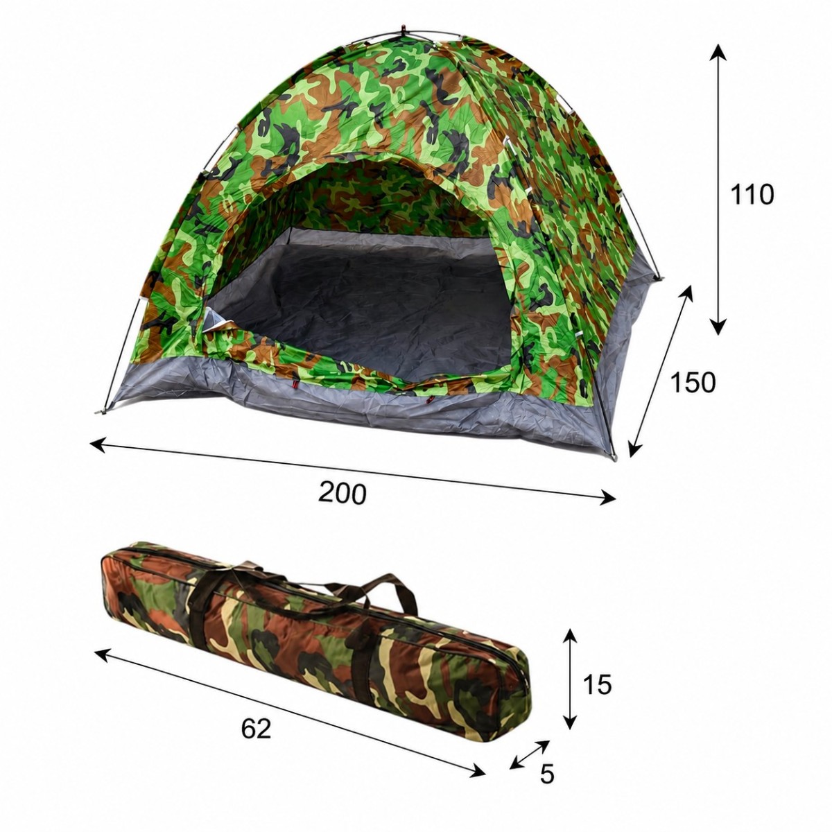 Палатка двухместная Yibo Huwai Tent 200 х 150 х 110 см (HY-01230)