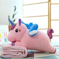 Игрушка плед трансформер 3 в 1 Happy Toys микрофибра (29300) Единорог Звездочка