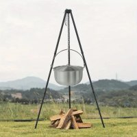 Казан походный рыбацкий алюминиевый Camping Cauldron 3 л с дужкой и крышкой (R93629-23.5)