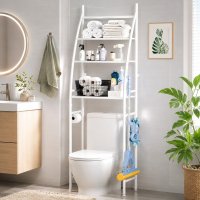 Полка стеллаж напольная над унитазом Toilet Rack 47 х 25 х 160 см (362 TO)