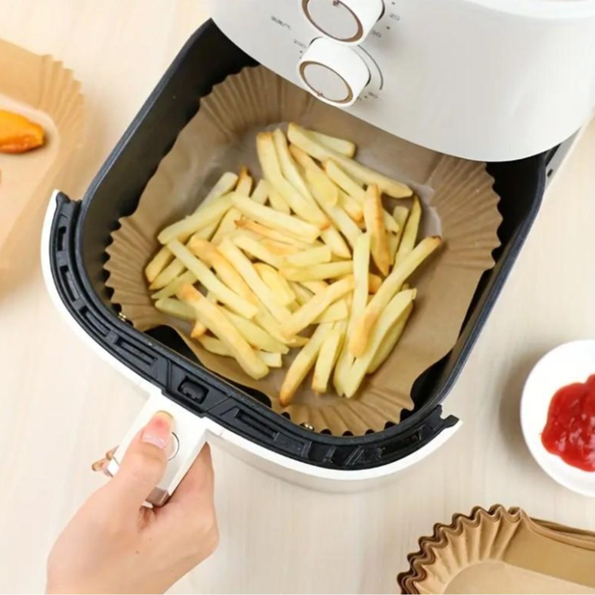 Форма пергаментная для аэрогриля, мультипечи Kraft 50 шт 16 х 4.5 см (R32323)