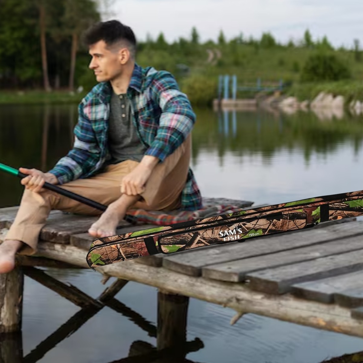 Чохол для спінінгів ущільнений Sams Fish 150 см (SF24321-1.5)